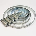 Hose Clips Mild Steel Zinc Worm Clamp Clamps Pipe Fuel Jubilee Equiv JCS