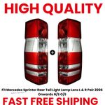 Fit Mercedes Sprinter Rear Tail Light Lamp Lens L & R Pair 2006 Onwards N/S O/S