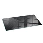 Fireproof Glass Hearth Protector for Fireplace Natural Stone Pattern 125x50 cm
