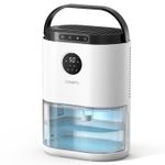 CONOPU Dehumidifier, 2300 ML Dehumidifiers for Home with 3 White & Grey 