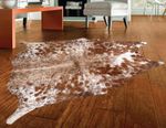 100% Genuine Cow hide Rug Area Carpet Skin Leather 24.58 sq.feet (60"x59") A 280