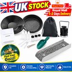 16PCS Gold Panning Kit With Sluice Box 12" Aluminum Gold Mining  Equipment