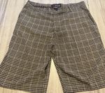 Vintage Rip curl The Search Board Shorts Check Y2K Surf Skate Wear Brown Summer