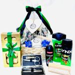 Mens Birthday Bath Gift Set Filled Hamper Basket For Best Dad Stepdad Uncle Dad