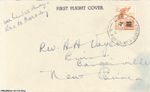 Papua New Guinea 1957 First Flight Cover Lae To Moresby Rev Voyce