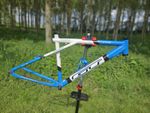 Retro GT Tempest MTB Frame - 16" Triple Triangle - 7000 Series Alloy  Blue/White
