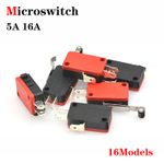 Microswitch Long Lever 5A 16A(SPDT Micro Switch)V-15-1C25 to V156 V3, SW032