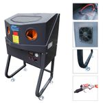 Enclosed Parts Washer Auxiliary Heating Workshop Cleaner Degreaser Free Standing