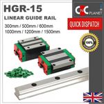 HGR SERIES 15mm LINEAR BEARING GUIDE SLIDE RAIL CARRIAGE BLOCK HGW15CA HGH15CA