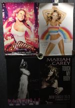 FOUR SUPER RARE VINTAGE 77x51cm MARIAH CAREY BILLBOARD/RECORD SHOP POSTERS