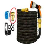Expandable Garden Hose Pipe 50-100FT Spray Gun Flexible Expanding Stretch Pipes 