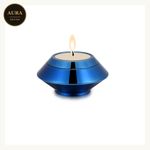 Small Blue Stainless Steel Ash Memorial Commemorative Urn