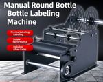 Manual Round Bottle Labeling Machine Compact Semi-Automatic Labeling Machine