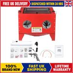 Sand Blaster with Blasting Gun WITH LED 25 Gallon Portable worktop Abrasive