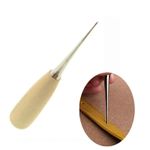 Awl Sewing Pokey Tool for Crafting Leather Wood Handle Pin Punching Hole Maker 