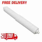 QUALITY TOILET ROLL HOLDER ROLLER White Replacement Spindle Spring Standard Size