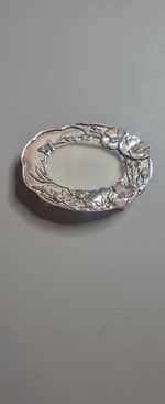 Silver Scenes Mini Photo Frame vintage mini floral photo frame poem round edge