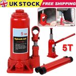 5 Ton Bottle Jack Heavy Duty Hydraulic Lifting Ram Car Van Boat Truck Caravan UK