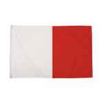 Flagtex White and Red Irish County Flag Cork Derry Flag GAA Flag with Eyelets
