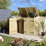 Rowlinson Premier Shiplap Double Bin Store