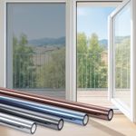 rabbitgoo One Way Window Privacy Film Heat UV Blocking Reflective Mirror Tint