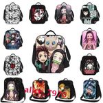 Boys Girls Demon Slayer Insulated Lunch Bag School Snack Box Travel Lunchbox Bag