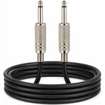 1 Meter 6.35mm Balanced TRS Jack to Jack Cable Lead - Pro Audio Guitar Amp Mixer