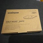 ECHOGEAR White Wall Mount Shelf for Amazon Echo Dot 4th/5th Gen + Clock