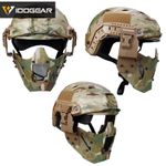 IDOGEAR JAY Airsoft Mask Mesh Half Face Mask Paintball Mask FAST Helmet Airsoft