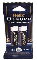 Helix Helix Oxford Twin Pack of Erasers, Oxford Blue, Large