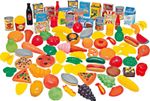 Pretend Play Food Set Fruit Vegetable Cake 114pc Shopping Toy Supermarket Stock