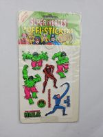 1979 marvel super heroes 3d vinyl puffy stickers hulk daredevil NOS