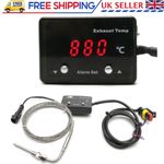 LED Digital Car Exhaust Gas EGT Temp Gauge Kit Temperature Meter W/ Sensor 12V