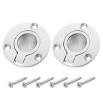 Flush Ring Pull Handle, 2Pcs - 316 Stainless Steel Round Recessed Door Pull