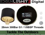 EDgun Leshiy 2 E.A.R. PCP Rifle Digital Pressure Gauge 1/8" BSP 28mm Diameter UK