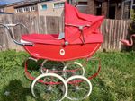 Silver Cross Vintage Doll Pram  . Red Rose Limited Edition. 