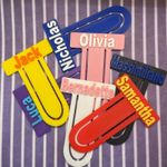 Customisable Name Bookmark Personalised  School Gift For Her Him Kids