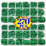 Fuel Resistant O Ring Washer Assortment Kit Gasket Automotive Seal Set 270PCS