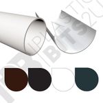 Guttering & Down Pipe Round 1m lengths, White, Black, Brown & Anthracite