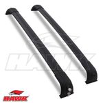 BLACK LOCKABLE ROOF CROSS BARS KIT FOR LAND ROVER DISCOVERY 3 4 L319 2004-2016
