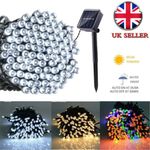 100/200/500LED Solar Power Fairy Garden Lights String Outdoor Wedding Party Lamp