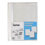 104 A4 CLEAR STRONG PUNCHED POCKETS SLEEVES-PLASTIC WALLETS FILING FOLDER