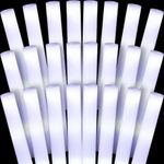 20Pcs LED Foam Glow Sticks LED Strobe Stick Light up Foam Sticks with 3 Light Mo