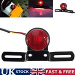 Number License Plate Tail Brake Stop Tail Rear Light Universal Motorcycle lamp U