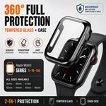 For Apple Watch Case Series SE/4/5/6/7/8/9/10/11 Glass Screen Protector Cover