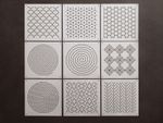 Sashiko Embroidery Template Quilt Pattern Stencils 4 x 4in Square S027~035