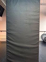 Large Grey Rectangular Folding Crash Mat for Gym & Training Foam/PVC