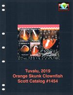 $22.00 Scott Value - 2019 TUVALU Clownfish s/s Anemonefish CV MNH NH UMM