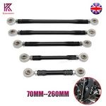 70MM-260MM CNC Motorcycle Gear Shift Shifter Linkage Rod Rearset Black Universal