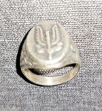 Silver ring  SAS  Who dares Wins Winged insignia Craftman Handmade